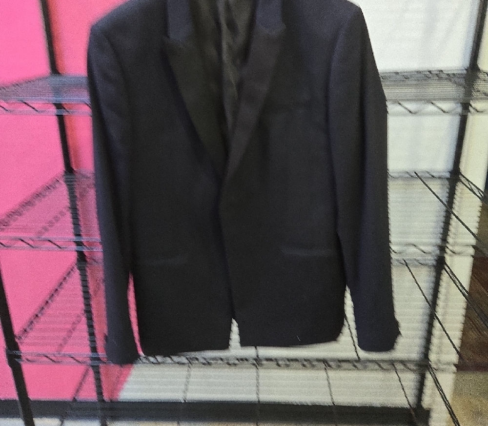Classic Black Sport Coat with Notched Lapel
